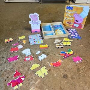 Peppa Pig magnetic dress up, book, stickers, jibbit
